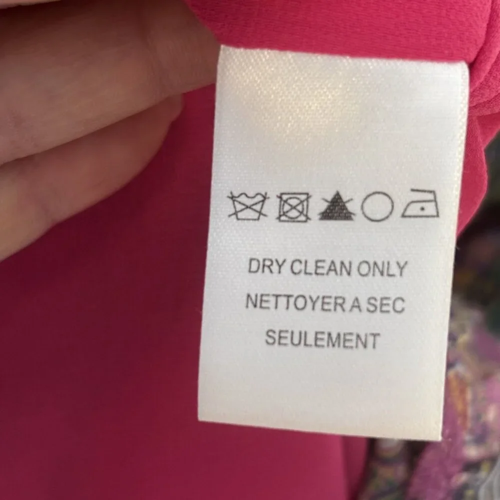 Hale Bob Paisley Print Long Sleeve Belted Dress L - Picture 12 of 13